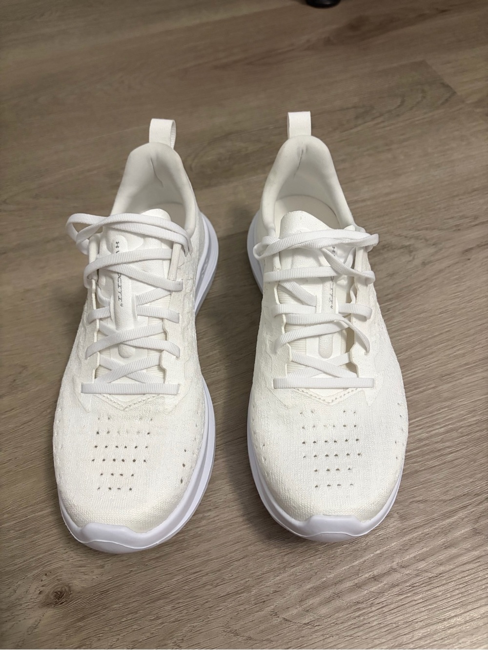 Under Armour Women's White Knit Athletic Sneakers